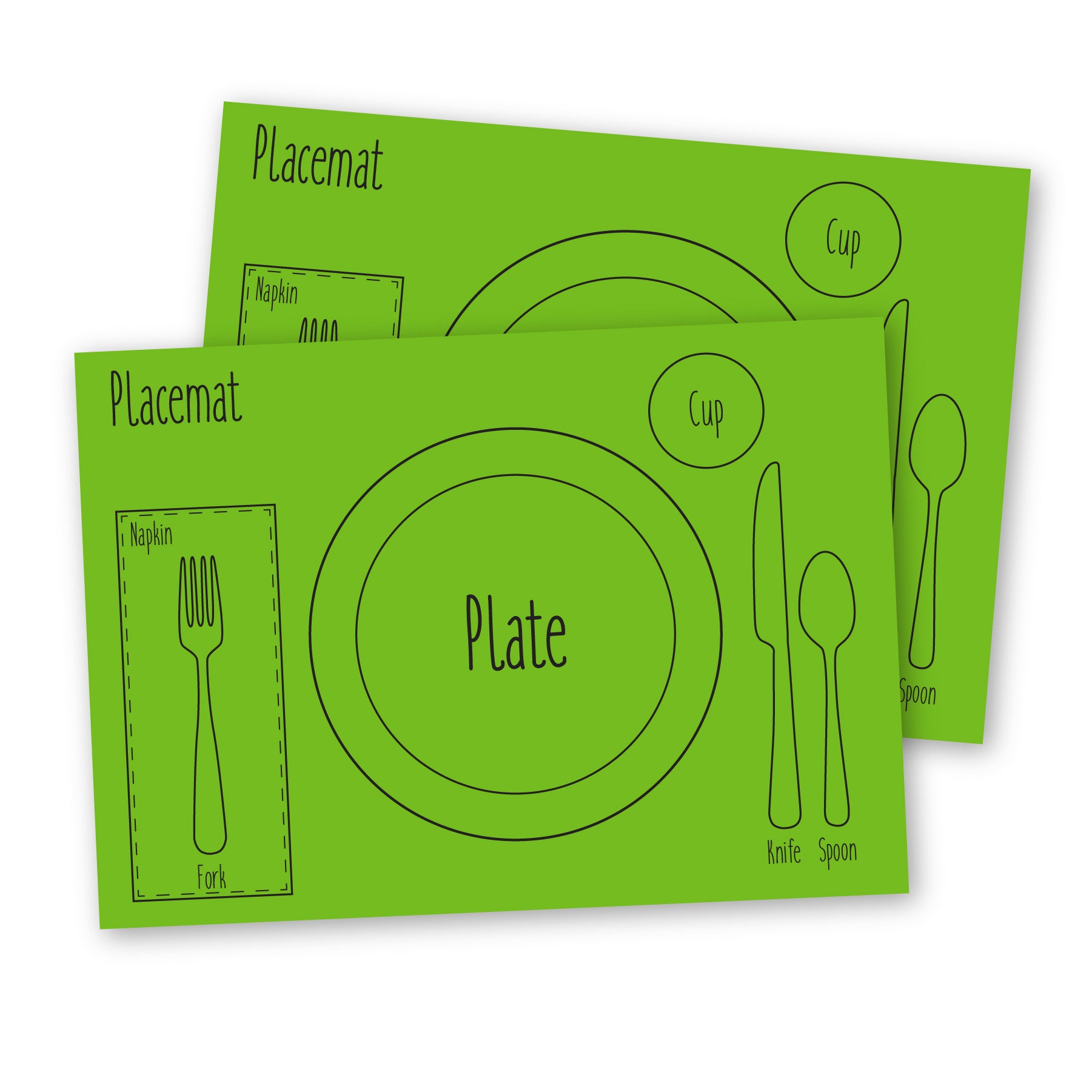 Kids Table-Setting Placemat, Silicone – HausLogic kids-table-setting-placemat-silicone-hauslogic