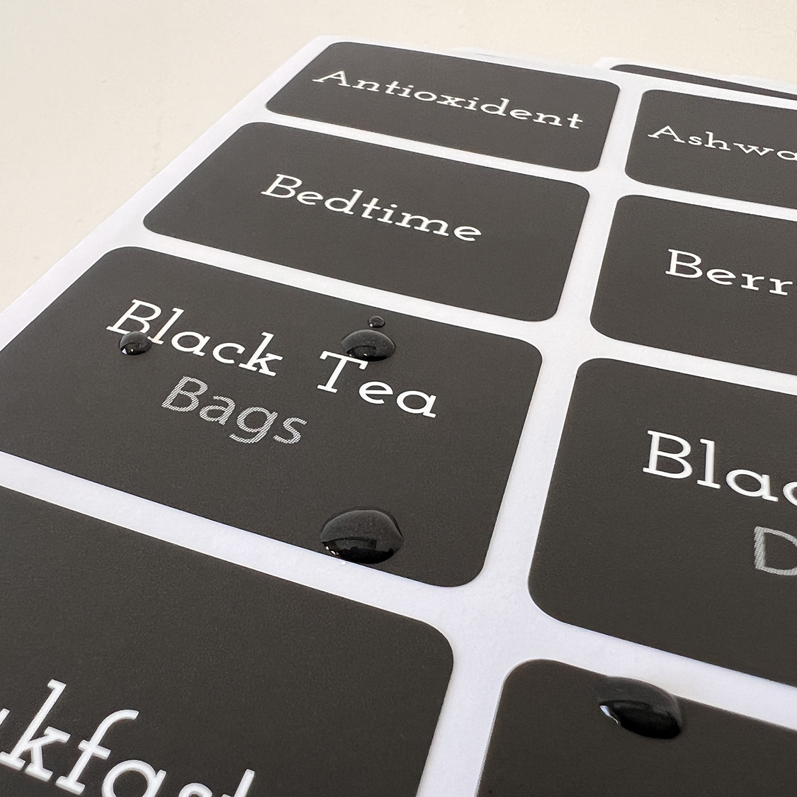 Tea Container Labels Tea Labels – AllSpice