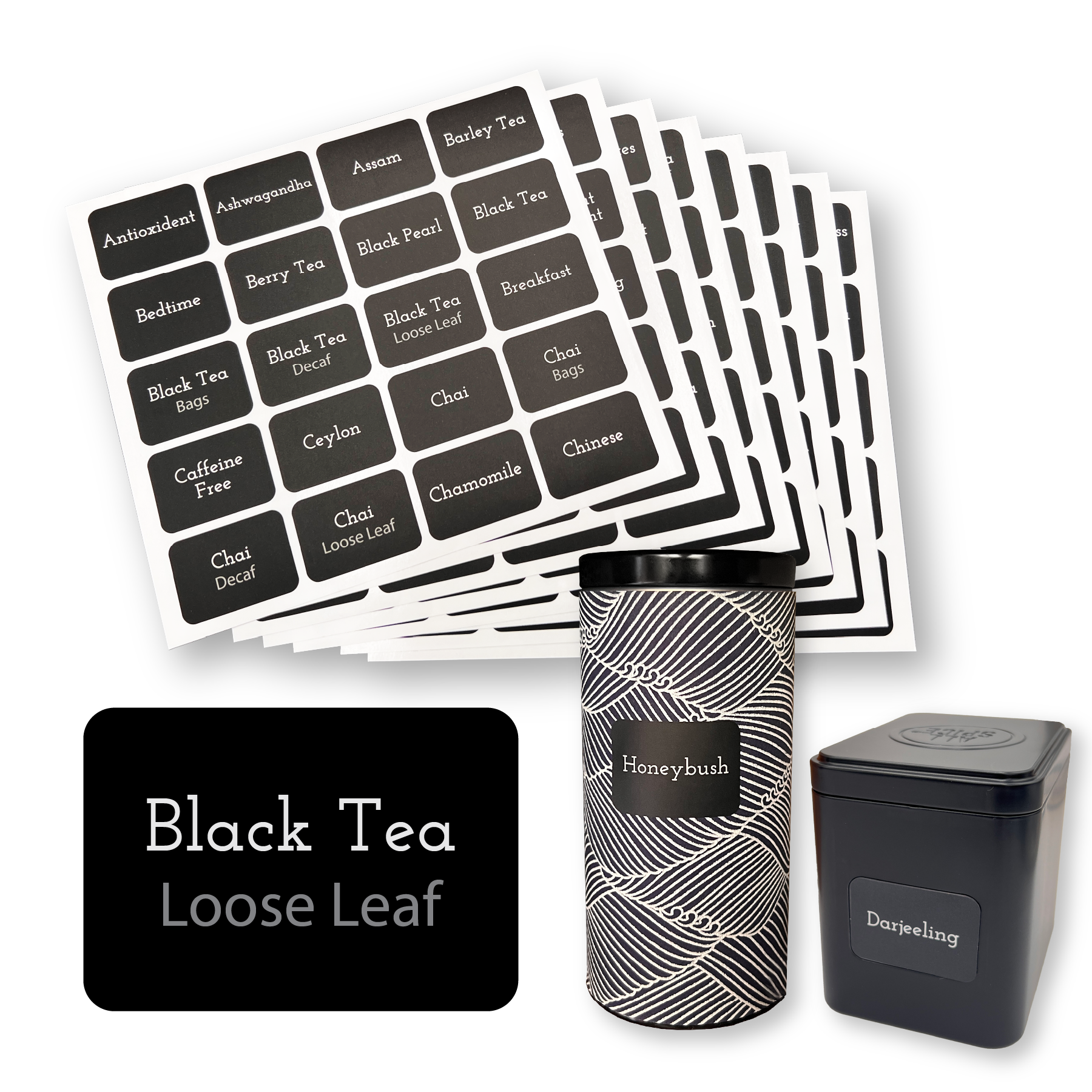 Tea Container Labels Tea Labels – AllSpice