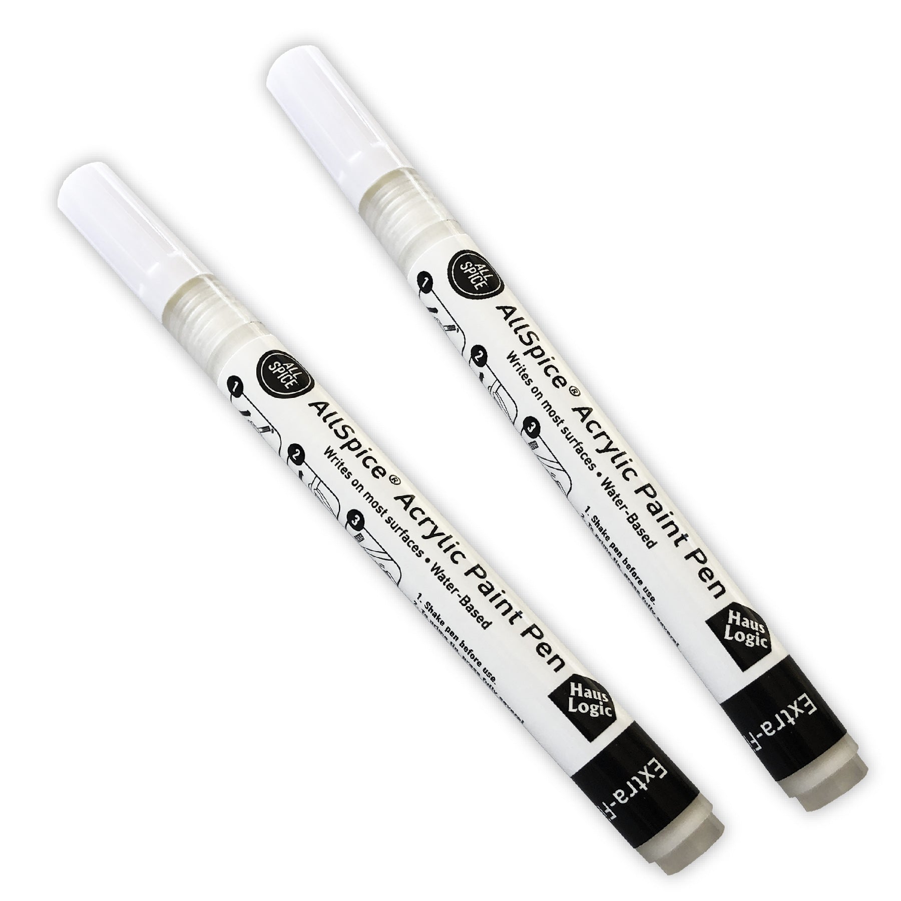Fine-Tipped Paint Pen - White (2-Pack) – HausLogic